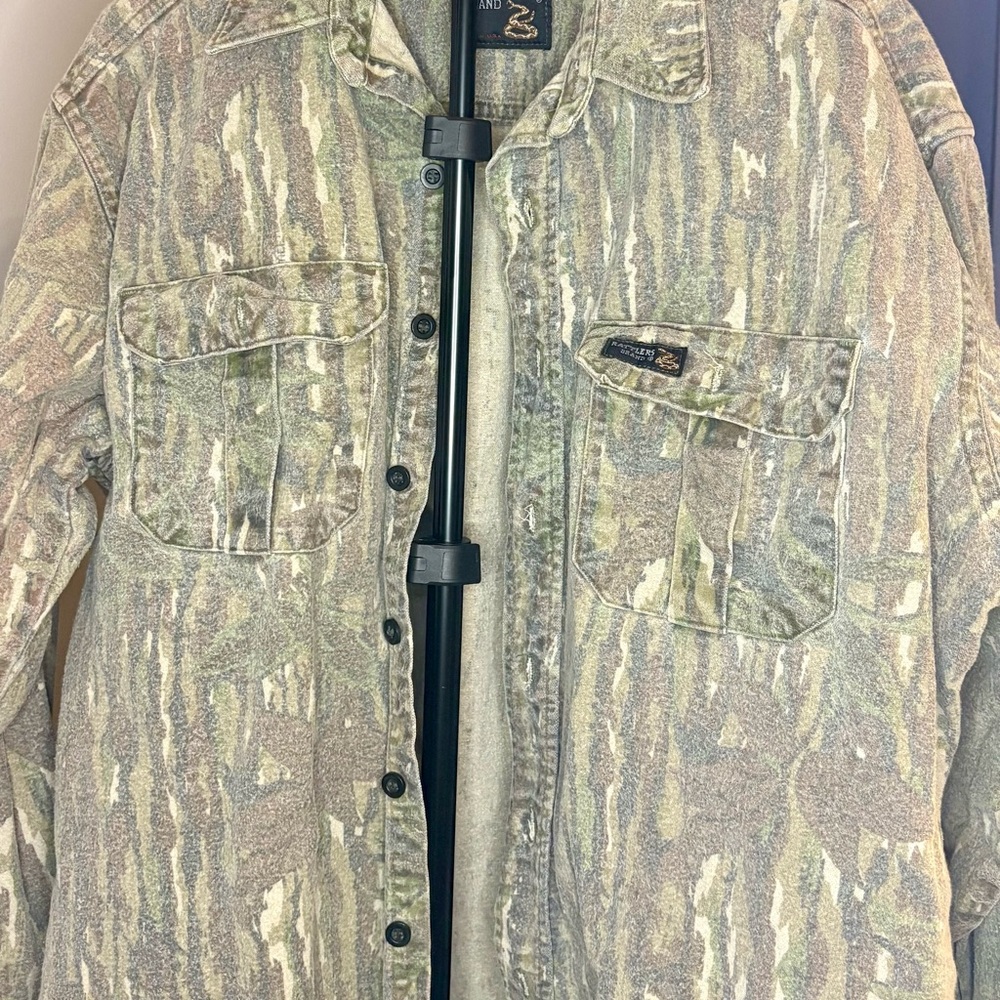 Camouflage Rattlers Brand Heavy Button-Up Shirt/Jacket. Made in the USA!